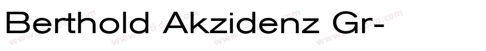 Berthold Akzidenz Gr字体转换